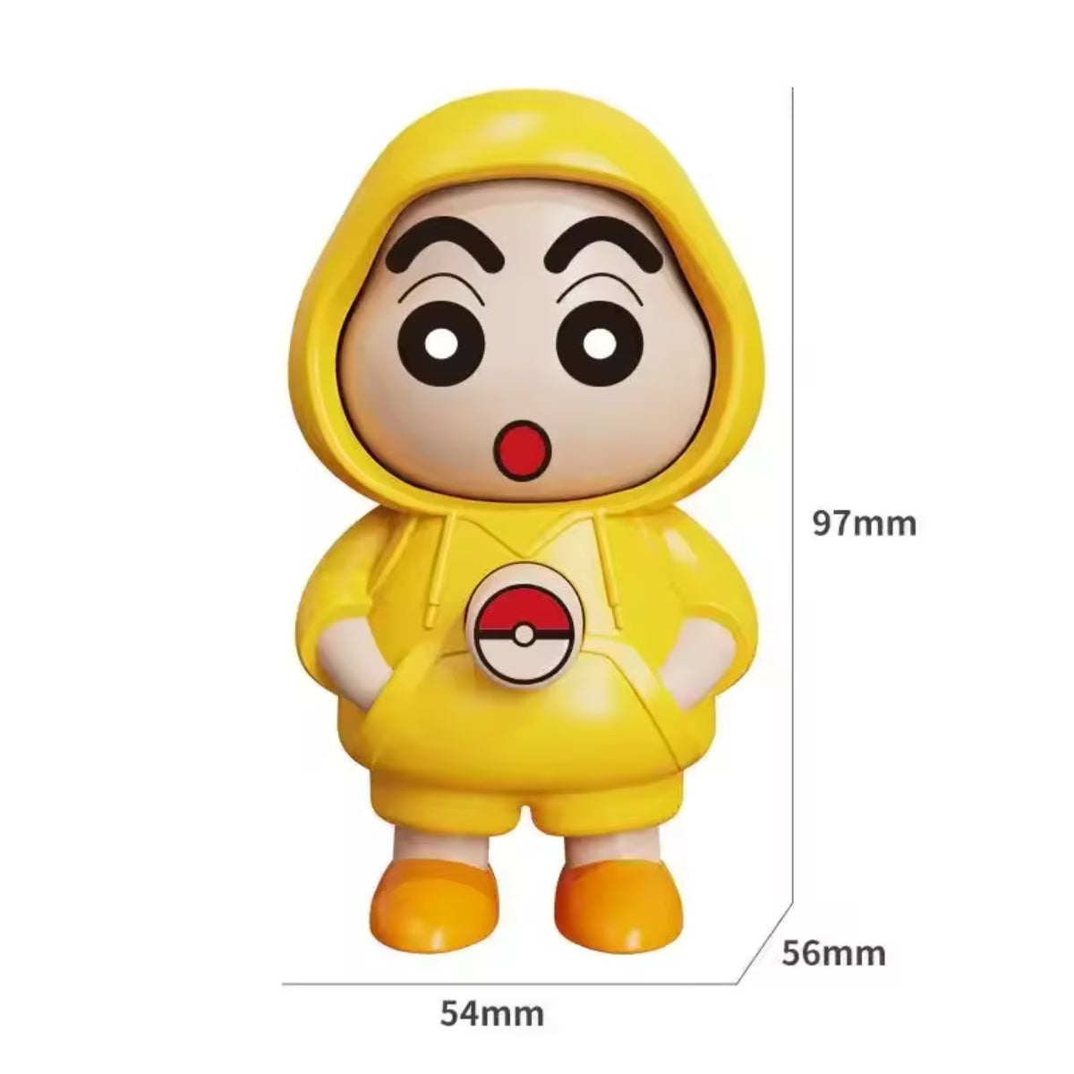 Shinchan Face Changing Keychain Toy – 3 Expressions | Cute Yellow Cartoon Bag Charm (9.7 cm)