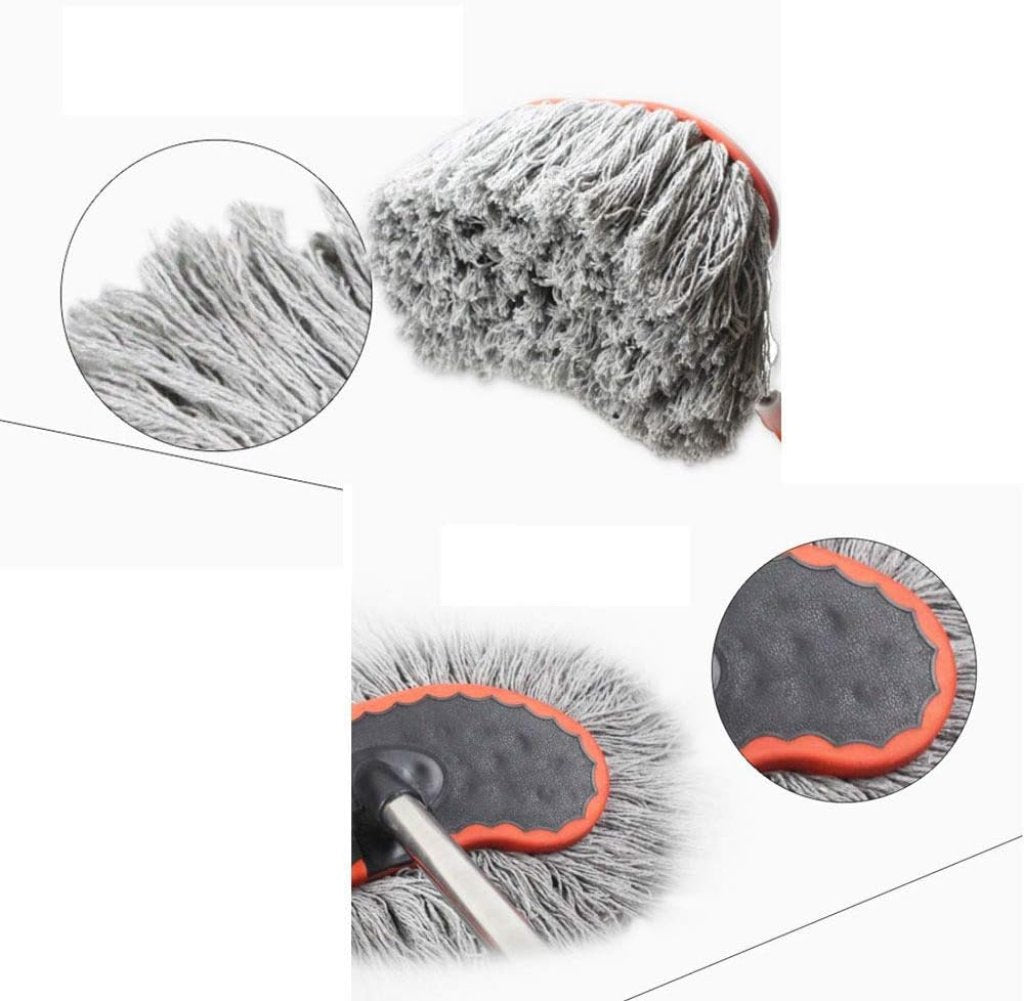 Car Washer Mop with Hose Connector & Telescopic Handle