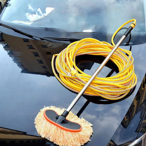 Car Washer Mop with Hose Connector & Telescopic Handle