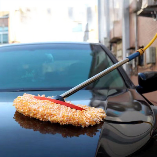 Car Washer Mop with Hose Connector & Telescopic Handle